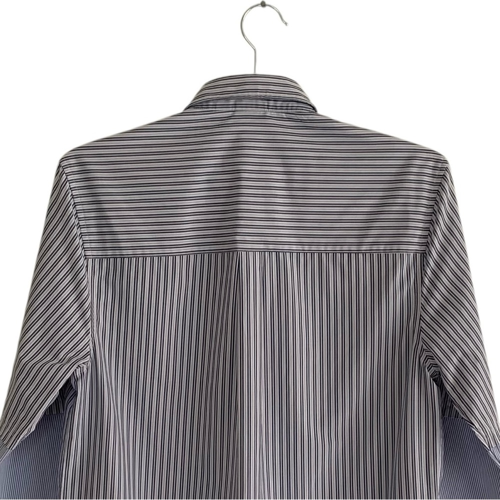 ASOS Blue Ticking Stripe Boyfriend Shirt Dress - Picture 6 of 9